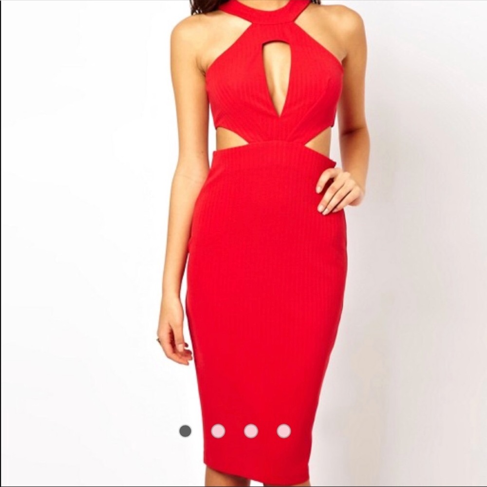 Re-Posh ASOS cut out red dress